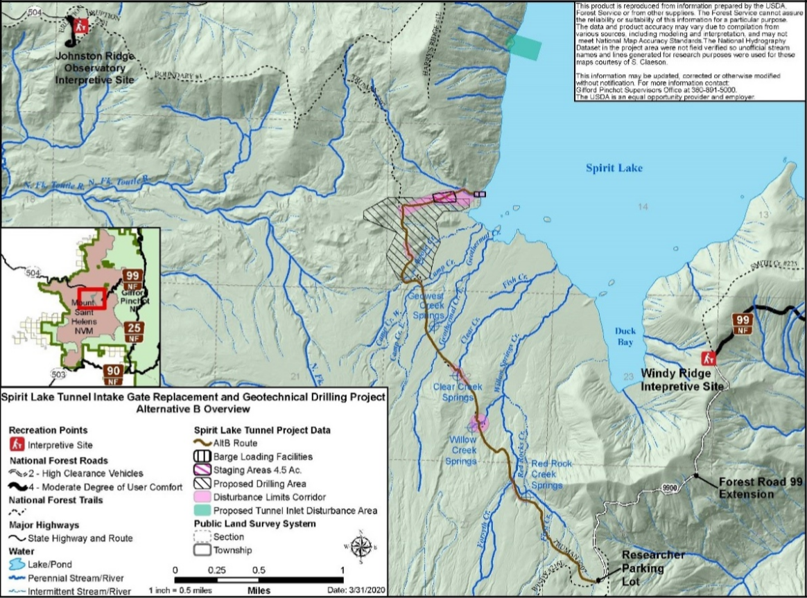 MSH Access road diagram